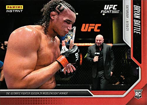 2021 Panini Instant UFC #31 Bryan Battle Rookie Card – Only 179 made!