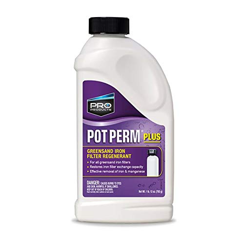 Pot Perm Plus Greensand Iron Filter Regenerant 28oz bottle For Pro Products KP02N