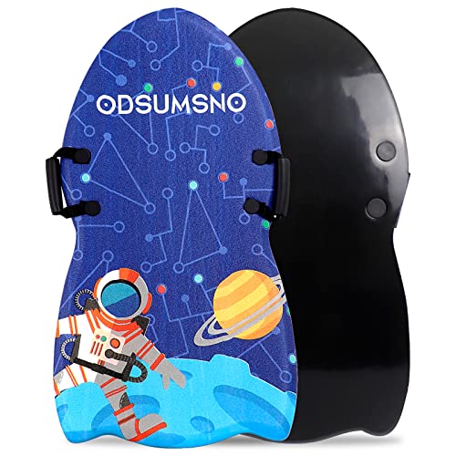 ODSUMSNO 36″ Foam Sled for Kids, Lightweight Snow Sleds for Kids with Comfortable Handle, Durable Slick Bottom Skiing Board for Kids Winter Fun