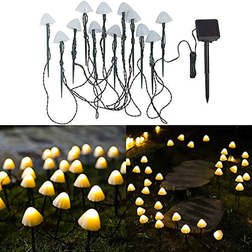 Halloween Decoration LED Solar Light Mushroom String Light Waterproof Outdoor Garden Lawn Stakes Lamps Yard Art For Home Courtyard Decoration (Emitting Color : 6m30led) | The Storepaperoomates Retail Market - Fast Affordable Shopping