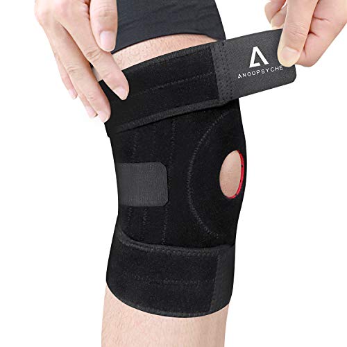 Anoopsyche Knee Brace, Relieve ACL, LCL, MCL, Arthritis, Meniscus Pain, Adjustable Open-Patella Knee Support for Men Women, with Anti-Slip Strips – for Running, Sports, Injury Rehabilitatio