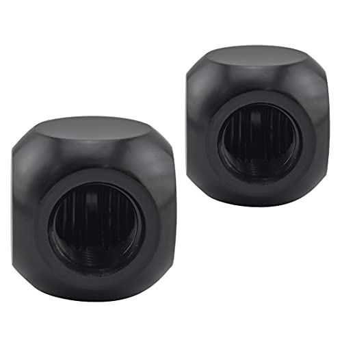 MARRTEUM G1/4″ 3-Way Ball Fittings Extender Connectors for Computer Water Cooling System, Black, 2 Pack | The Storepaperoomates Retail Market - Fast Affordable Shopping