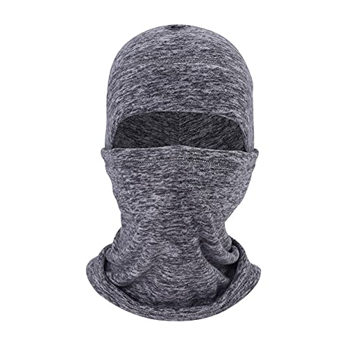 Balaclava Ski Face Mask Winter Mask for Men Women Windproof Cold Weather Warm Bike Fleece Face Mask Unisex Reusable Women Neck Gaiter for Motorcycle Cycling Fishing Gray