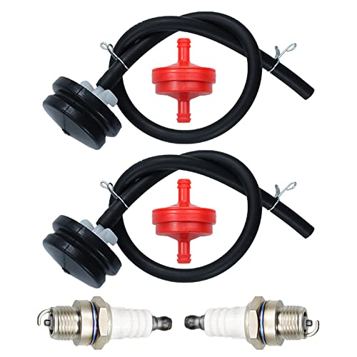 NICHEFLAG 66-7460 Primer Bulb Set Replaces 66 7460 667460 44-2750 with 298090S Fuel Filter 801254 50-1170 Spark Plug for Toro Snowthrowers and more
