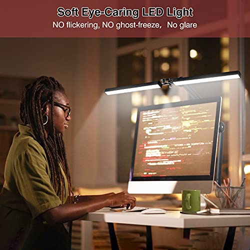 NOEVSBIG LED Desk Lamp, 24W Brightest Double Head Architect Desk Lamps for Home Office, 30-inch Wide Desk Light with Flexible Swing Arm,3 Color Modes 10 Brightness Levels for Workbench Reading 1300LM | The Storepaperoomates Retail Market - Fast Affordable Shopping