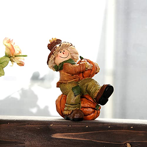 Christmas Decorations Gift Fiurines Scarecrow Table Decor Figurines Fall Figurine Decoration Smiling Autumn Harvest Pumpkins Thanksgiving Halloween Easter (Fall Figurine06) | The Storepaperoomates Retail Market - Fast Affordable Shopping