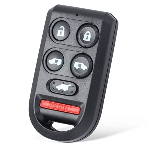 Keymall 6 Buttons Car Key Fob Keyless Entry Remote Control for Honda Odyssey 2005 2006 2007 2008 2009 2010 (FCC ID:OUCG8D-399H-A P/N:72147-SHJ-A61)