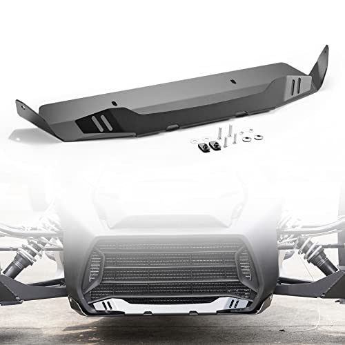 Ryker Aluminum Radiator Protector Plate for Can Am Ryker All Models Accessories,A & UTV PRO Front Bump Lip Lower Protector Skid Plate,Black Replace OEM # 219400999