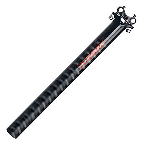 Lijincheng Bicycle Parts Coupling Seat Tube Mountain Bike Seat Post Carbon Fiber Bicycle Accessories Daquan (Color : 3D red Label, Size : 27.2350mm)