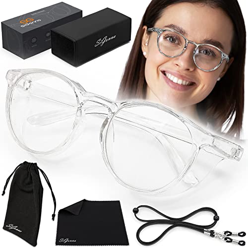 SIGONNA Anti Fog Safety Glasses – Blue Light Blocking Safety Glasses for Women Man – Goggle Nurses Protective Eyewear – Eye Protection Glasses