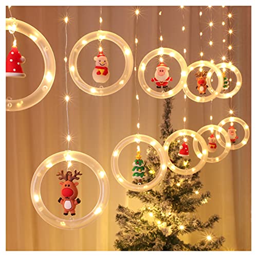 WYNA Christmas String Lights Fairy Lights Mains Powered 18.7ft 10LED String Lights with Waterproof Indoor Outdoor Hanging Lights Decorative Christmas Lights for Home Party Patio Garden Wedding