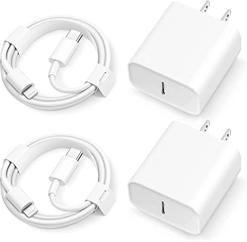 iPhone 14 13 12 11 Super Fast Charger【Apple MFi Certified】 cargador 20W Rapid USB C Wall Charger Block with 6FT Fast Charging Serial Cable Compatible with iPhone 14 Plus/Pro Max,Pro/Mini/iPad