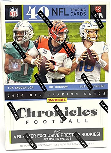 2020 Panini Chronicles Football 8-Pack Blaster Box (40 NFL Trading Cards)