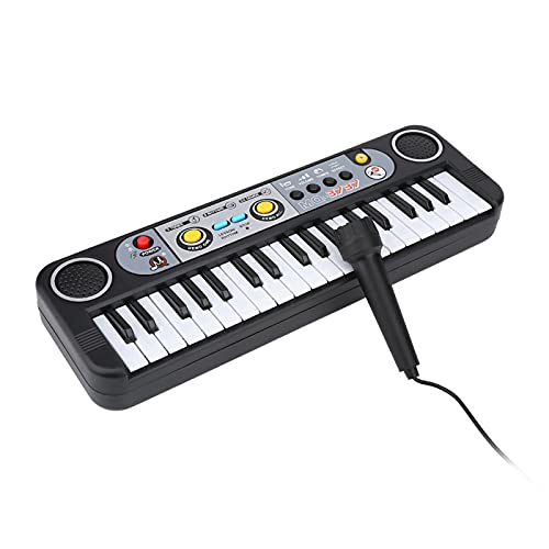 37 Key Electronic Keyboard Piano Portable Keyboard with Mini Microphone Musical Instruments 13.2 * 4.1 * 1.6″