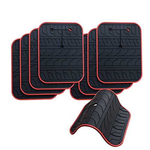 Car Scratch Protector for Trunk Bike Rack, Anti-Scratch Anti-Collision Non-Slip Silicone Pads, Car Paint Protective Pads Car Tire Pattern Non-Slip, Bike Car Rack Accessories(8 Pack)