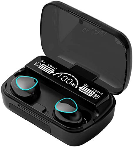 shoprotik Wireless Earbuds, Bluetooth 5.1 Earphones Auto Pairing Bluetooth Headphones TWS Stereo HiFi Headphones for Running Sports in-Ear with 2000mah