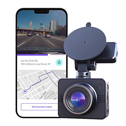 Nexar Beam GPS Dash Cam | HD Front Dash Cam | 2022 Model | 128 GB SD Card Included | Unlimited Cloud Storage | Parking Mode | WiFi