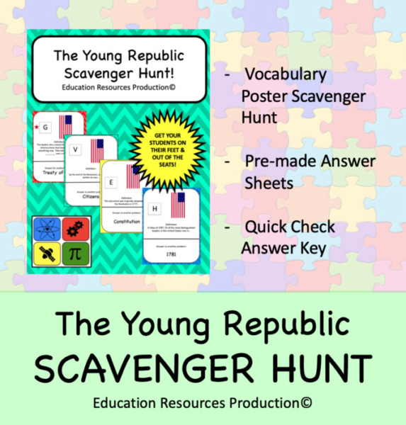 Young Republic of United States of America Scavenger Hunt