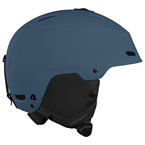 Retrospec Zephyr Ski & Snowboard Helmet for Adults – Adjustable with 9 Vents – ABS Shell & EPS Foam – Matte Superior Blue – Medium 55.5-59cm