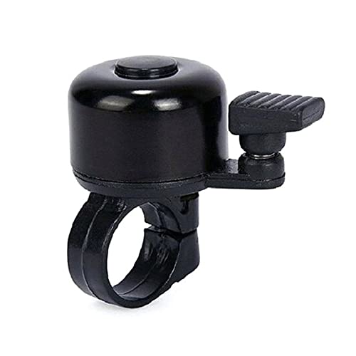 NZNB Bicycle Bell 1PCS for Safety Cycling Bicycle Handlebar Metal Ring Black Bike Bell Horn Sound Alarm MTB Mountain Road Bike Accessories Beautiful and Durable (Color : Black)