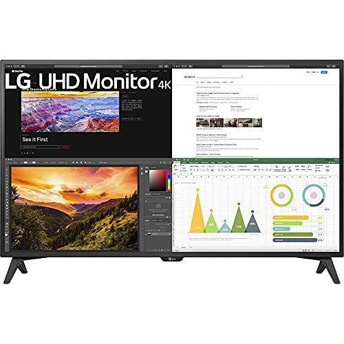 LG 43UN700T-B 43″ 4K UHD 3840×2160 IPS USB-C HDR 10 Monitor – (Renewed)