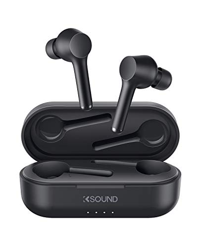 Aipower K01 True Wireless Earbuds Bluetooth 5.0 with 30H Playtime, IPX5 Waterproof, Volume Control, Hands-Free Wireless Headphones Single/Twin Mode