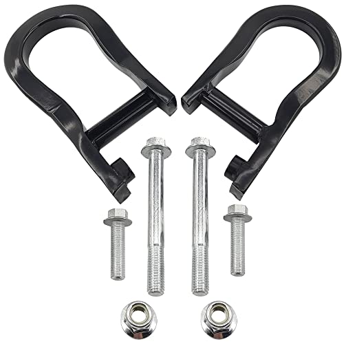 DLNIG Tow Hooks – Compatible with 2007-2018 Chevy Silverado GMC Sierra 1500 – Replace 84192871 – Black Tow Hook