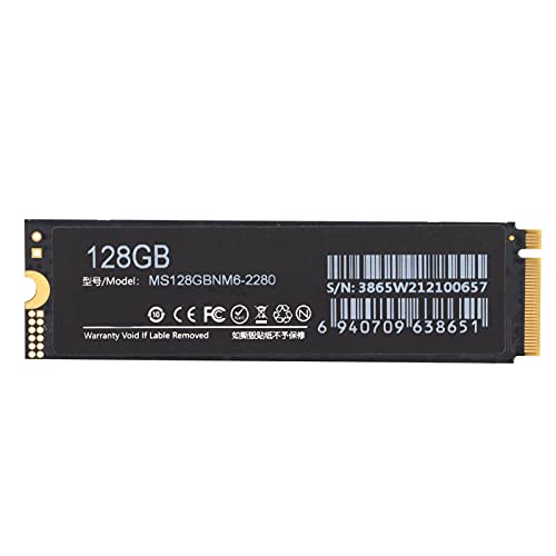 Hilitand 128GB SSD State Drive, PCIe3.0x4 NVMe 32Gbps 60TB PCIe M.2(NGFF) Interface NAND Xtend Sturdy Durable Efficient Rapid Response Desktop SSD,for Desktop Computure/Laptop