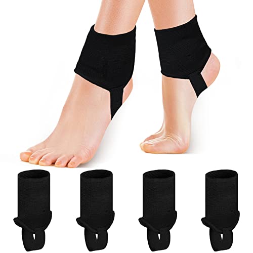 2 Pairs Black Ankle Protector Soccer Ankle Guard Pads Elastic Football Ankle Protection Ankle Soccer Support Guards Soccer Ankle Support Pads for Running Basketball Ankle Soccer Football Supplies