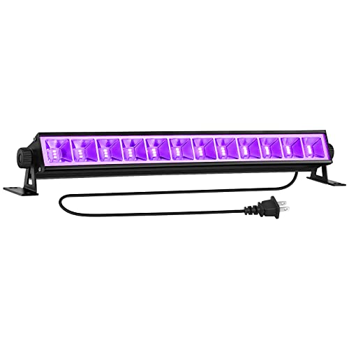 OPPSK Black Light LED Blacklight Bar 36W UV Blacklights Bar Glow in The Dark Party, Light Up 16x16ft for Stage Lighting Halloween Body Paint Glow Party Fluorescent Poster