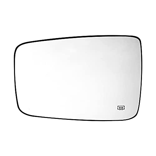 Left Driver Side Heated Mirror Glass Replacement For 2009-2018 Dodge Ram 1500 2500 – Ram 1500 Side Mirror Glass With Rear Holder- Replace 68079362AA 68050298AA
