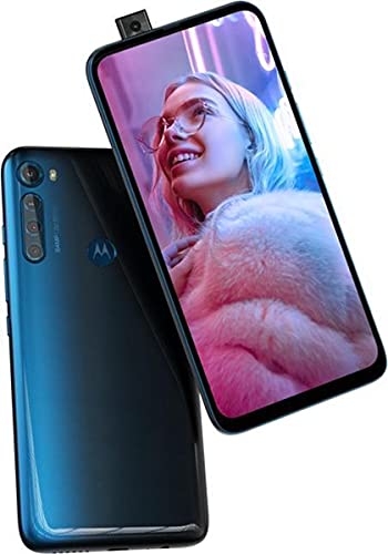 Motorola One Fusion+ Dual-SIM 128GB ROM + 6GB RAM (GSM Only | No CDMA) Factory Unlocked 4G/LTE Smartphone (Blue) – International Version