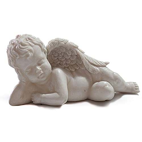 Angel Figurines Baby Memorial Gifts – Christmas Angel Garden Statues Outdoor Cherub Indoor Baby Angel Wings