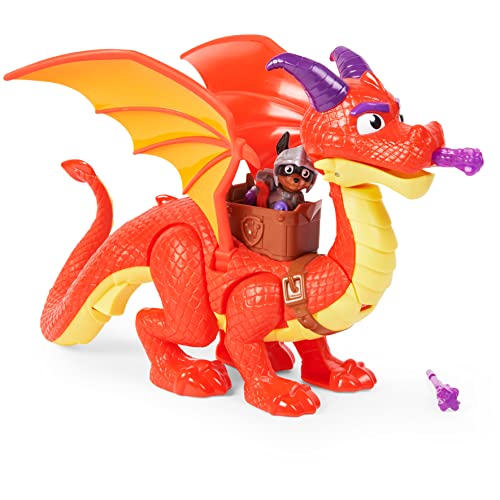 Spin Master 6062105 PAW Patrol Rescue Knights Sparks The Dragon with Super Wings and Pup Claw Action Figures, Set of 2