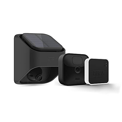 Blink Outdoor + Solar Panel Charging Mount – wireless, HD smart security camera, solar-powered, motion detection – 1 Camera Kit