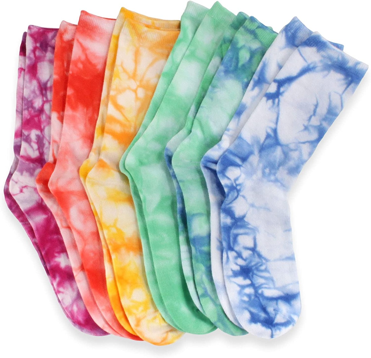 BambooMN Women’s Bamboo Athletic Tie Dye Crew Socks | The Storepaperoomates Retail Market - Fast Affordable Shopping