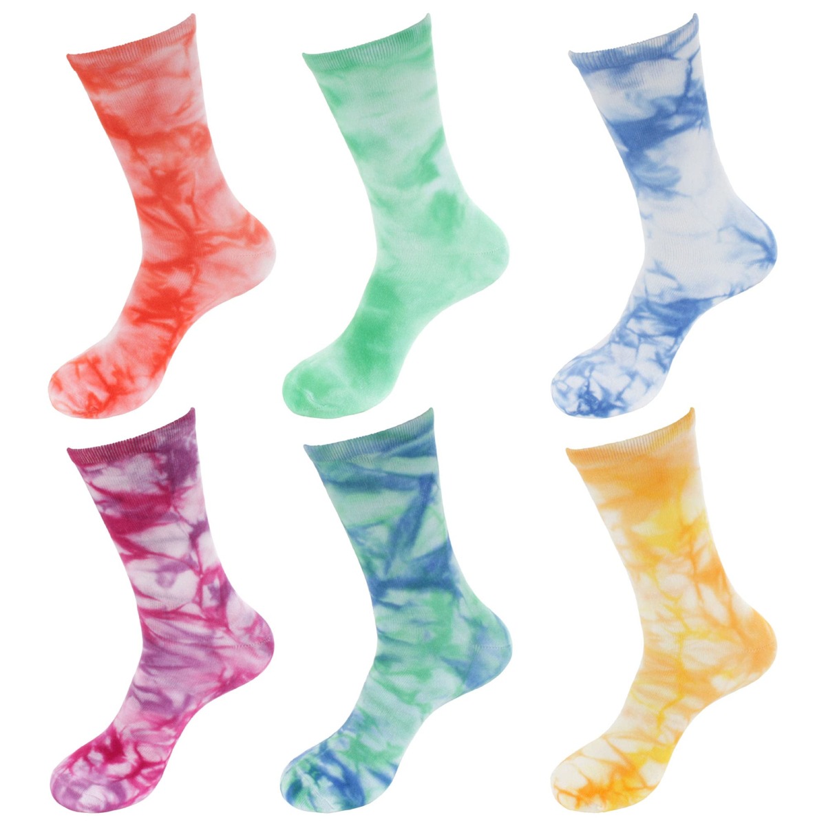 BambooMN Women’s Bamboo Athletic Tie Dye Crew Socks | The Storepaperoomates Retail Market - Fast Affordable Shopping