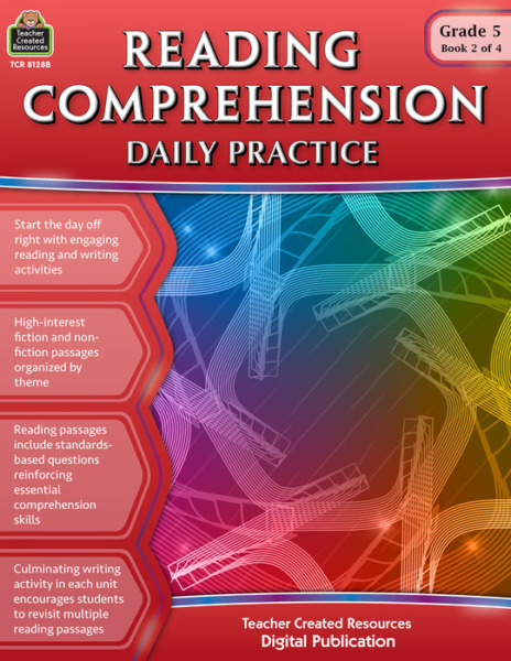 Reading Comprehension Daily Practice – Grade 5 (Book 2)