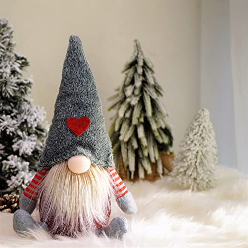 Valentine Gnomes, Valentines Decorations for the Home, Valentines Gift Scandinavian Gnome Gift Tomte Nisse, Valentines Day Gifts for Him Her Kids Girlfriend Teacher, Valentine Decor Ornaments, Grey