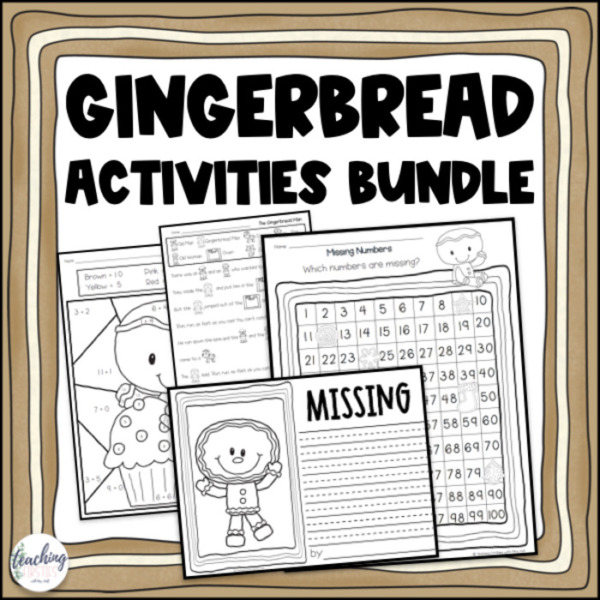 Gingerbread Theme Activities Bundle