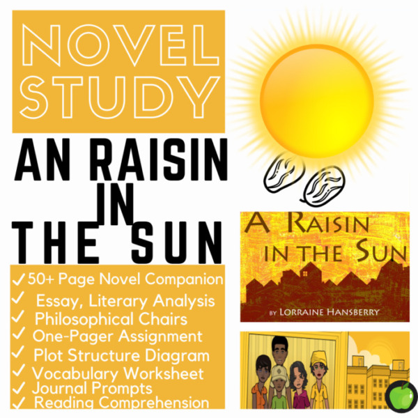 Novel Study for A Raisin in the Sun by Loraine Hansberry