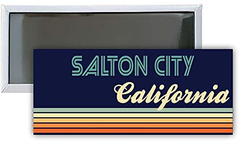 Salton City California Souvenir 4.75×2-Inch Rectangle Fridge Magnet Retro Design
