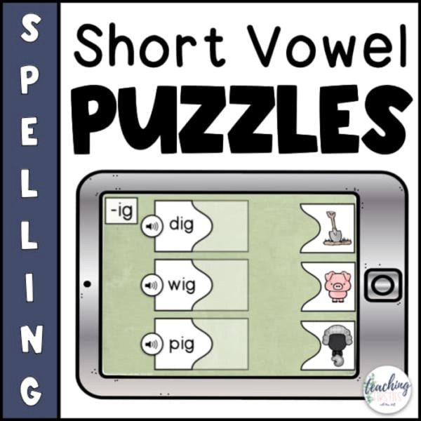 CVC Short Vowel Word Puzzles