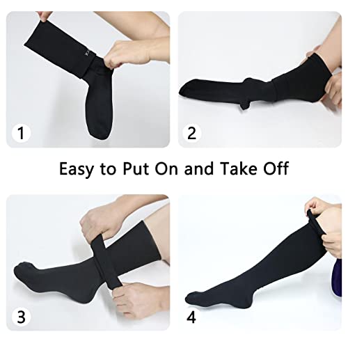 3 Pairs Compression Socks for Women Circulation Plus Size Compression Socks Wide Calf 20-30 mmhg Knee High Support XXL 3XL 4XL | The Storepaperoomates Retail Market - Fast Affordable Shopping