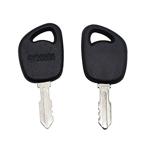Disenparts 140401 GY20680 GX24332 Ignition Start Keys 2 PCS 925-1745 532140401 Compatible with John Deere 102 105 115 125 145 Compatible with AYP Husqvarna Compatible with MTD Lawn Mower Tractors