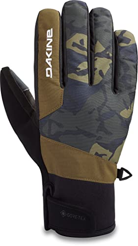 Dakine Mens Impreza Gore-TEX Low Profile Glove with Neoprene Cuffs, and Suede/Silicone Palm , Cascade Camo, Large