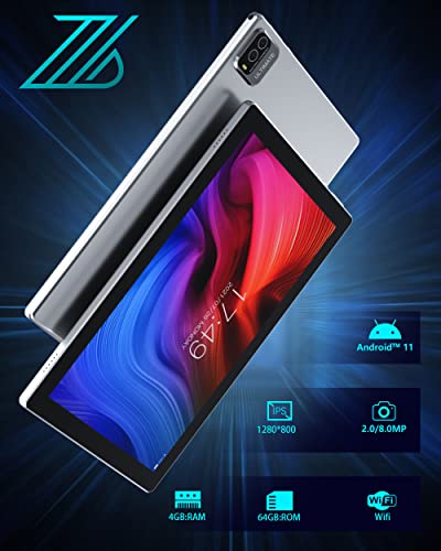 ZZB Tablet 10 Inch Android 11 Tablets, 64GB ROM 512GB Expand，6000mah Battery, Quad-Core Processor 4GB RAM Tableta, 8MP Camera WiFi BT GPS FM 10.1” IPS HD Touch Screen, 10 in Tabletas. | The Storepaperoomates Retail Market - Fast Affordable Shopping