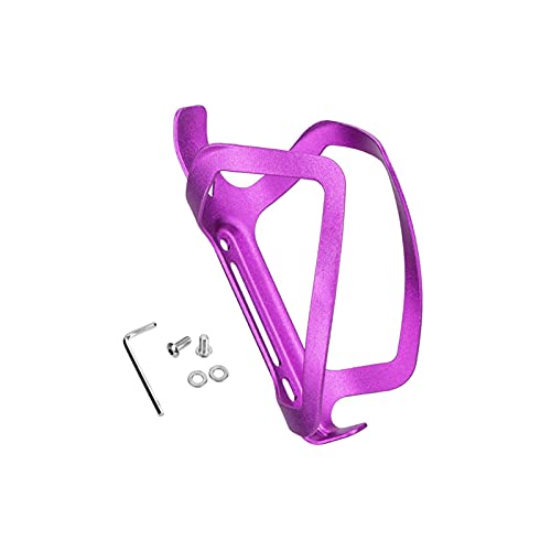 Bike Water Bottle Holder Universal Bicycle Bottle Cage with Screws ,Durable, Lightweight,Great for Road and Mountain Bikes(Purple)