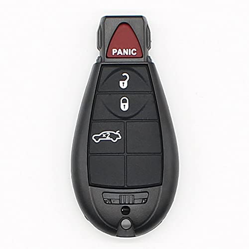 3+1 Panic 4 Buttons Remote Car Key Fob Cover Key Shell Case Compatible for Dodge Journey Charger Magnum Challenger Chrysler 300