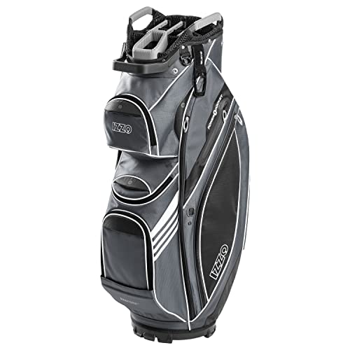 Izzo Golf Transport Golf Cart Bag Perfect for Riding or a Push cart – Grey, Black, White